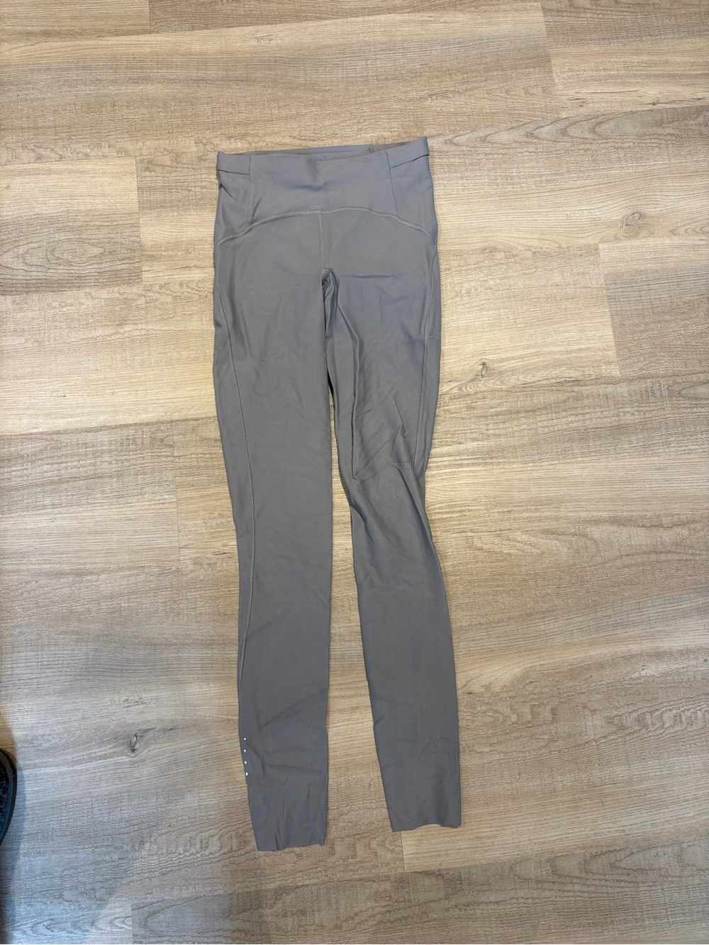 Lululemon fast & free 7/8 running leggings light grey